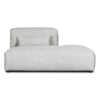 Tourbino Right Armless Chaise Modular Sofa Soho Gray - Poly & Bark