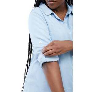 Maternity Ingrid & Isabel Classic Chambray Shirt Blue - 1 of 4