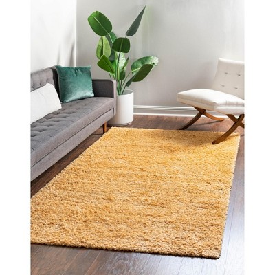 Unique Loom Davos Shag Solid Indoor Woven Area Rug