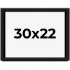 PosterPalooza | Modern Shadow Box 1" Depth Black Picture Frame - UV Acrylic, Backing Board, Hanging Hardware - 2 of 4