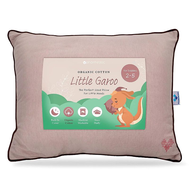 Little Garoo by PharMeDoc Toddler Pillows for Sleeping - 14 x 19 inch Ultra Soft and Comfortable Kids Pillow, 1 of 7