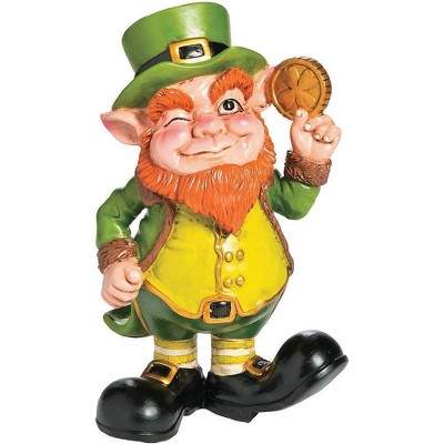 Fun Express Leprechaun Garden Statue Outdoor Yard Decor and St. Patrick's Day Decoration