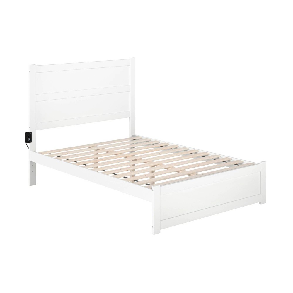 Photos - Bed Frame AFI Full Noho Bed with Footboard White  