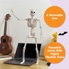 Joyfy 24” Halloween Full Body Poseable Skeleton, Human Plastic Bone with Movable Joints for Haunted House Scene Party Prop Decor (1 pcs, Original) - 4 of 4