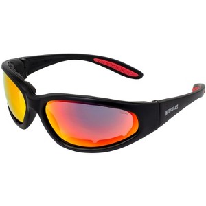 Global Vision Eyewear Hercules Plus Safety Motorcycle Glasses with Red Mirror Lenses - 1 of 4