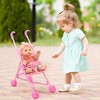 New Adventures Little Darlings: Out For A Stroll 12" Doll Flamingo Jumper Pink & Blue Outfit - image 4 of 4