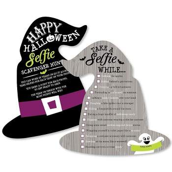 Big Dot of Happiness Happy Halloween - Selfie Scavenger Hunt - Witch Party Game - Set of 12