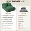 Aukfa Corduroy Sleeper Sofa Bed & Cloud Lounge Chair, No Assembly, Deep Seat, Armrests, 2 Pillows | Boneless Upholstered Chaise for Indoor Comfort - 3 of 4