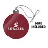Santa Clara University Primary Logo Acrylic Christmas Tree Holiday Ornament - 3 of 4
