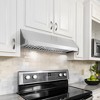 Cosmo COS-QB90 36 in. Haven Collection 500 CFM Ducted Under Cabinet Range Hood, Button Control, LED Lights, Stainless Steel - 2 of 4