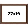PosterPalooza | Traditional Brown Picture Frame - UV Acrylic, Backing Board, Hanging Hardware Included - 2 of 4