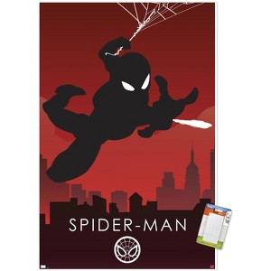 Trends International Marvel Heroic Silhouette - Spider-Man Unframed Wall Poster Prints - 1 of 4