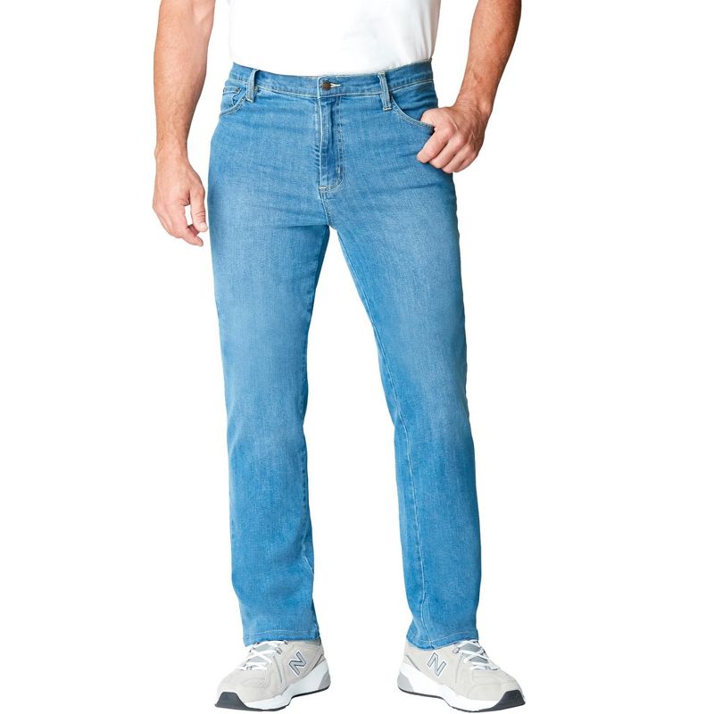Liberty Blues Men's Big & Tall  Straight-Fit Stretch 5-Pocket Jeans, 1 of 2