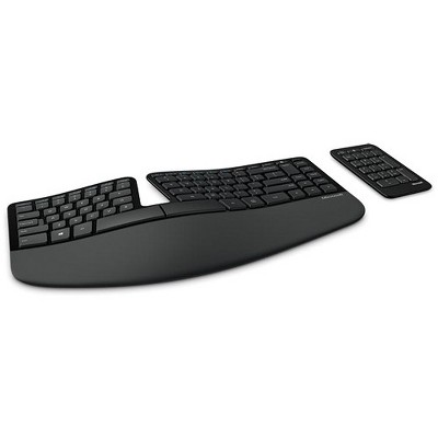 Photo 1 of ***MISSING MOUSE AND USB DONGLE***

Microsoft Sculpt Ergonomic Keyboard Black - Wireless USB - Cushioned Palm Rest - Split Keyset - Natural Arc Key Layout - Dome Keyboard Design
***NO MOUSE*****
