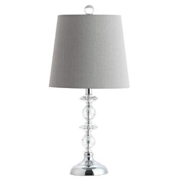 Lucena Table Lamp - Grey Shade/Clear Base - Safavieh.