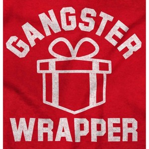 Christmas Presents Gangster Wrapper Graphic T Shirt Men or Women Brisco Brands - 1 of 4