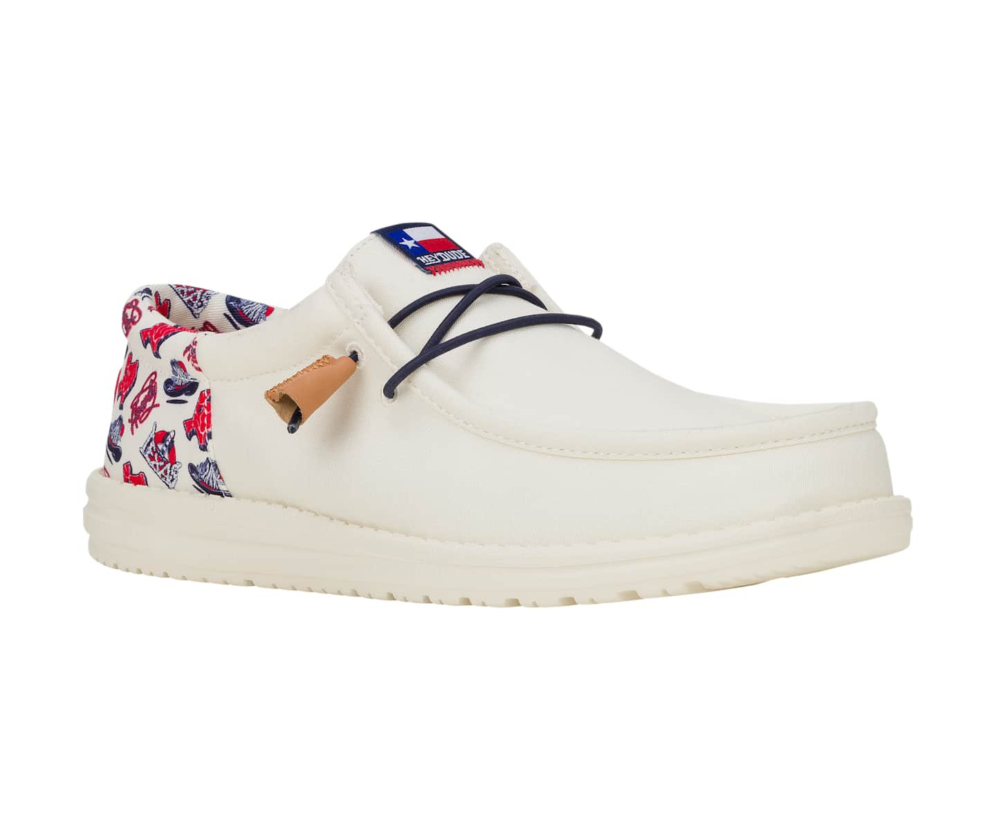 HEYDUDE Men Wally Funk True Texas, Off White, 12, цвет: Белый — фото 5
