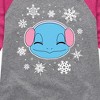 Girls' - Pokémon - Squirtle And Snowflakes Shirt Tail Raglan Graphic T-shirt - 2 of 4