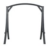 Outdoor Patio Larch Wood Porch Swing Loveseat with Beam & Chains for Garden or Backyard - 2 of 4
