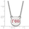 Black Bow Jewelry Sterling Silver Gamma Phi Beta Greek Life Necklace 18 Inch - 2 of 4
