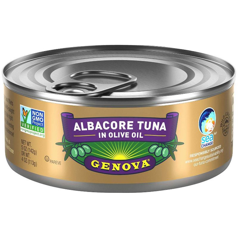 Genova Solid White Tuna in Olive Oil - 5oz, 1 of 6