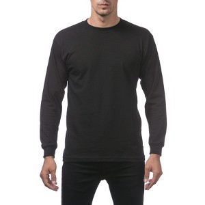 Pro Club Men's Relaxed Fit Comfort Cotton Long Sleeve Crew Neck T-Shirt - 1 of 4