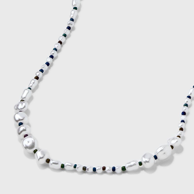Mixed Simulated Pearl Beaded Necklace - Universal Thread&#8482; Ivory, 5 of 6