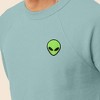 Dalix Alien Embroidered Fleece Crewneck Long Sleeve Sweatshirt Mens - 4 of 4
