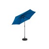 KWPZQEB 9' Outdoor Patio Umbrella, Outdoor Table Umbrella, Yard Umbrella with 6 Sturdy Ribs, Push Button Tilt and Crank (Base Not Included) - 2 of 4