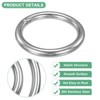 Unique Bargains Dream Catcher Stainless Steel Macrame Wreath Floral Round Metal O Rings 1 PC - 2 of 4