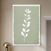 Art Remedy Linen Leaf Screen II Minimalistic Botanical and Floral Art Prints Unframed - 2 of 4