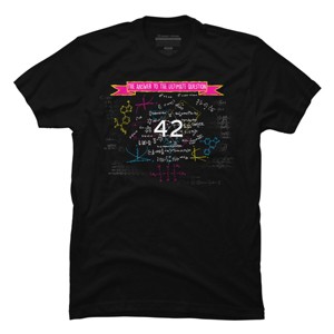 Men's Design By Humans The answer to the ultimate question 42 By Bomdesignz T-Shirt - 1 of 2