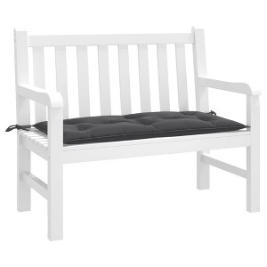 vidaXL Garden Bench Cushion Melange Anthracite 39.4"x19.7"x2.8" Fabric - 1 of 4