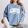 Simply Sage Market Women's Lightweight Garment Dyed Graphic Sweatshirt Always Cold Bold - 2 of 4