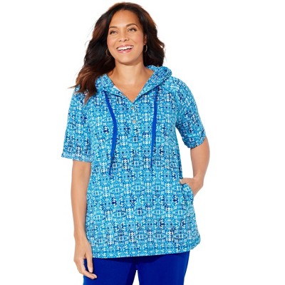 Catherines Women's Plus Size Soft French Terry Hoodie