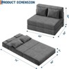 COZONY 4-in-1 Folding Sofa Bed & Sleeper Chair, 80" Convertible Loveseat, Tufted Floor Lounger - 2 of 4
