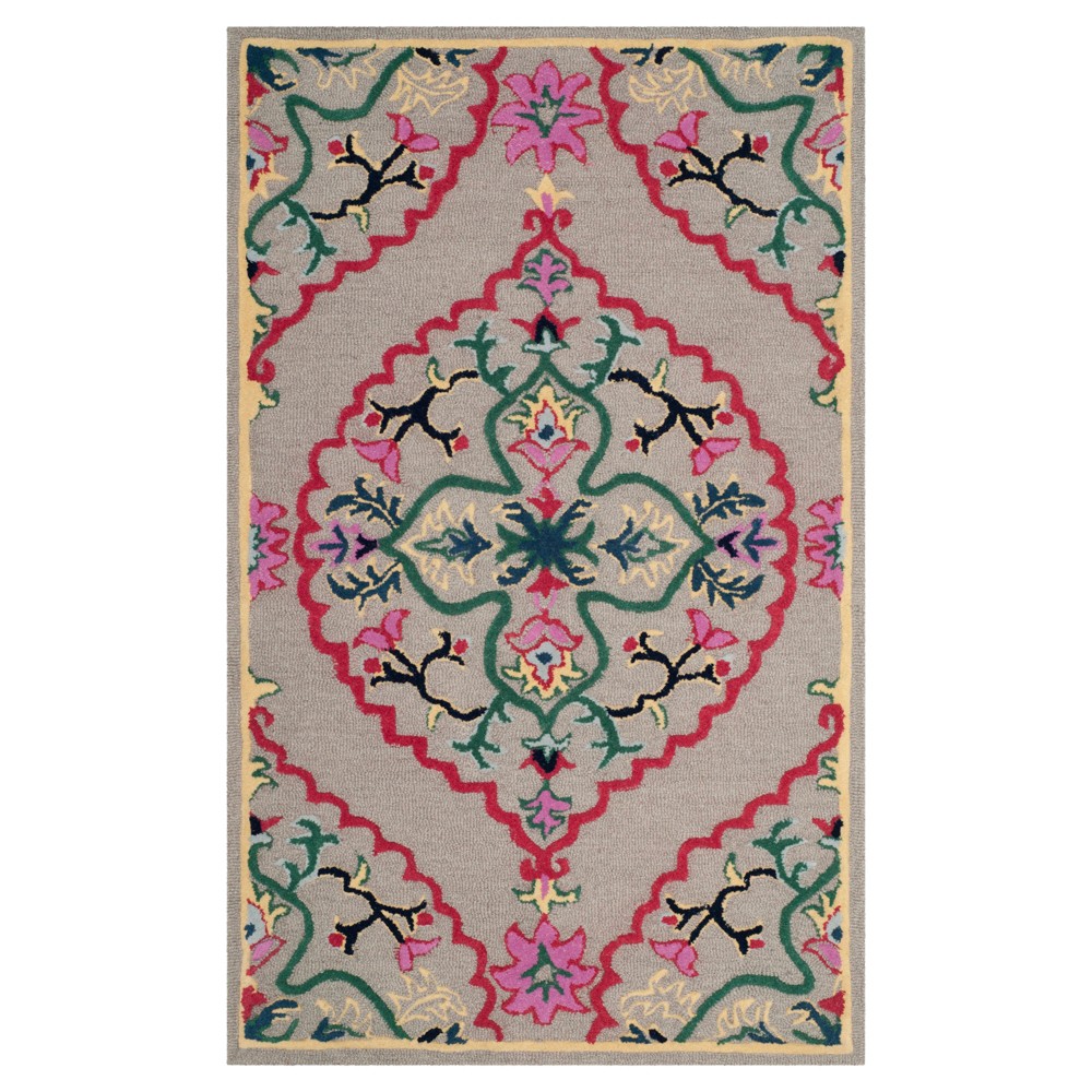 3'x5' Floral Tufted Accent Rug - Safavieh