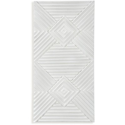 Uttermost Nexus White-Washed 47 3/4" High Wood Wall Decor