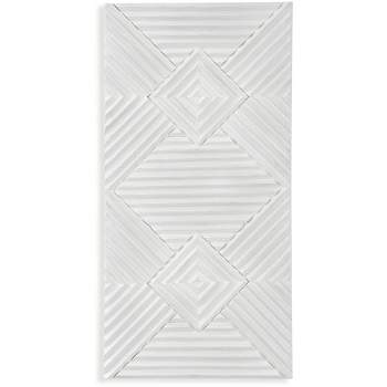 Uttermost Nexus White-Washed 47 3/4" High Wood Wall Decor