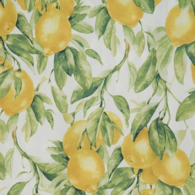 Bright Lemon Printed Rectangular Polyester Tablecloth