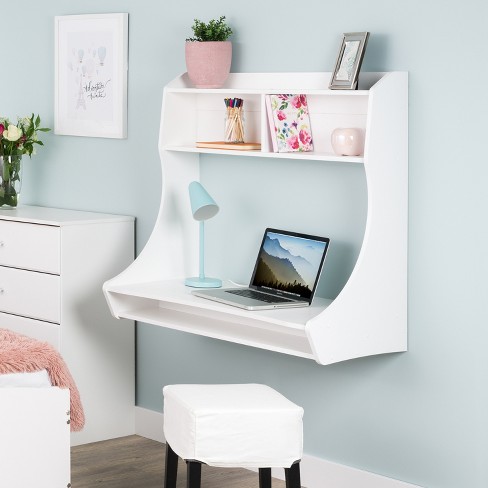 Compact Hanging Desk White Prepac Target