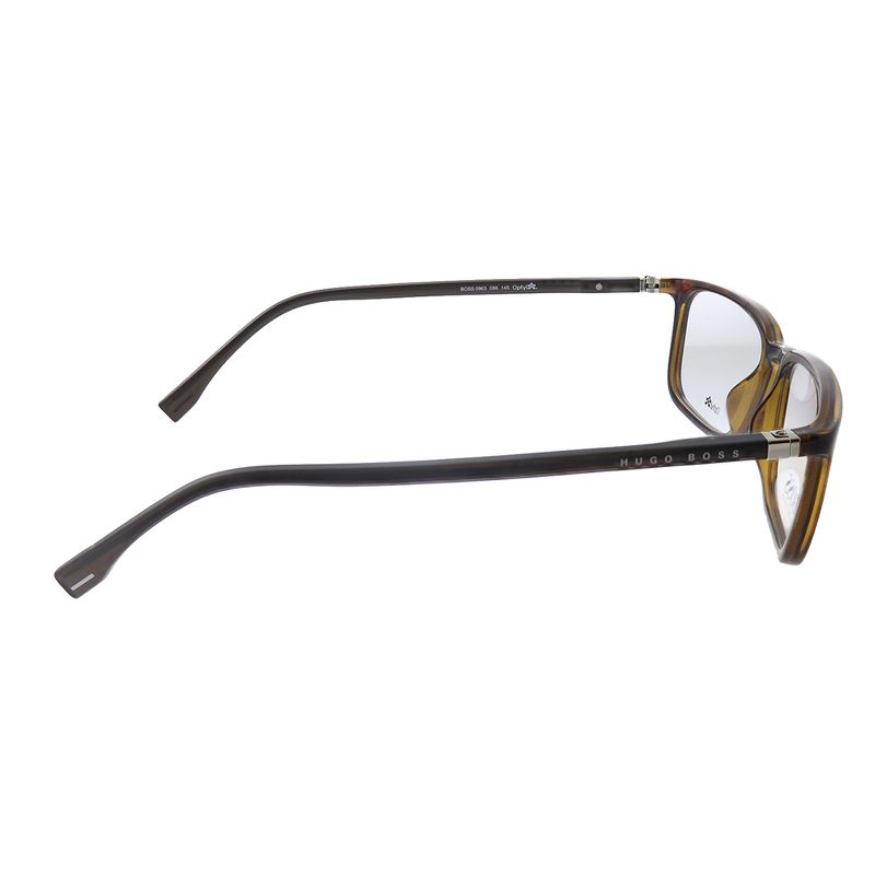 Hugo Boss BOSS 0963 086 Unisex Rectangle Eyeglasses Dark Havana 55mm, 3 of 4