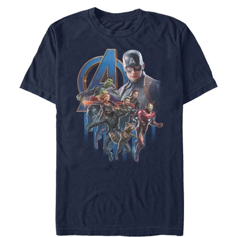 Men s Marvel Avengers Endgame Captain America s Team T shirt Target