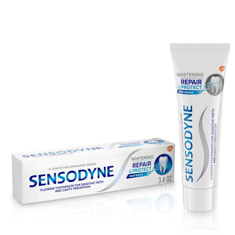 Sensodyne Whitening Repair and Protect Toothpaste for Sensitive Teeth - 3.4oz, 1 of 11