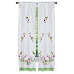 Collections Etc Hummingbird Lace Border Drapes
