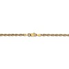 Black Bow Jewelry 2.5mm, 14k Yellow Gold Light Diamond Cut Rope Chain Anklet - 3 of 4