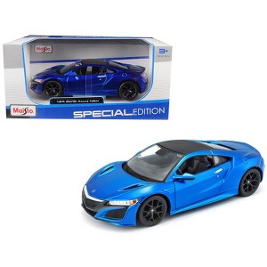 2018 Acura NSX Blue with Black Top 1/24 Diecast Model Car by Maisto - 1 of 3