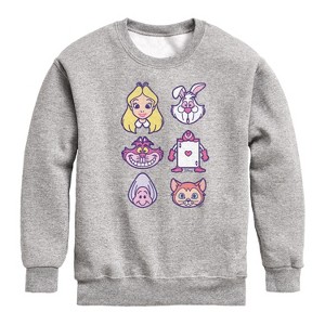 Boys' - Disney - Alice In Wonderland Graphic Long Sleeve Fleece Sweatshirt - 1 of 4