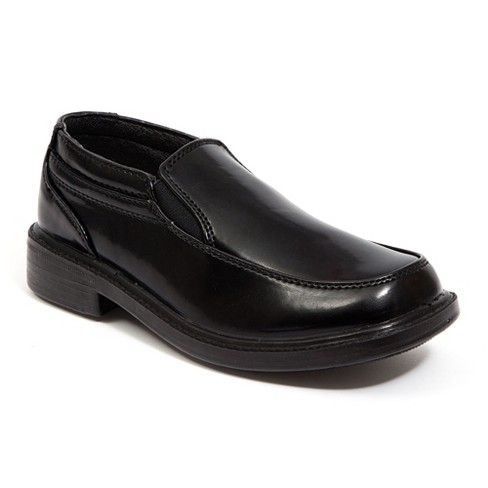 Big boys black hot sale dress shoes