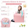 Tangkula Kids Sofa Children Armrest Chair with Pattern Toddler Furniture w/Sturdy Wood Construction Armrest Couch for Preschool Children - 3 of 4